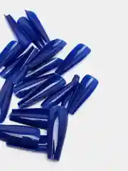 Синий типсы цветные, в боксе, 100 штук