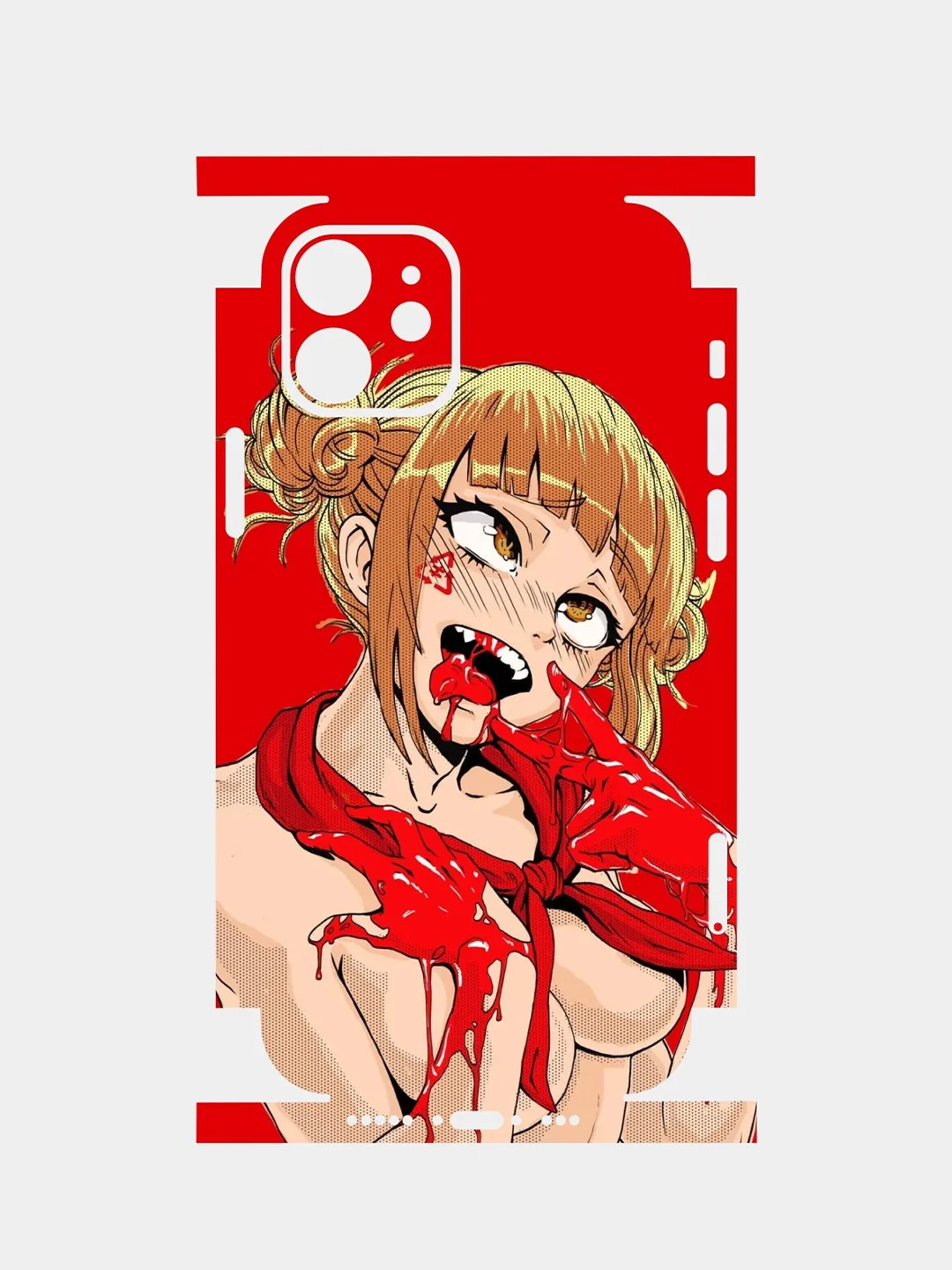 Защитная пленка, наклейка, Skin "девушка" на телефон iPhone 11 / 12 / 12 Pro / 13 / 13 Pro