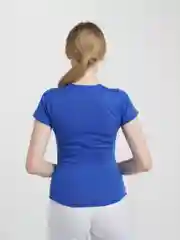 Синий футболка женская, хлопок