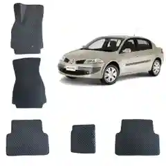 Автомобильные 3D-коврики EVA / ЕВА /ЭВА для Renault Megane 2/ Рено Меган 2