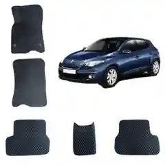 Автомобильные 3D-коврики EVA / ЕВА /ЭВА для Renault Megane 3 / Рено Меган 3