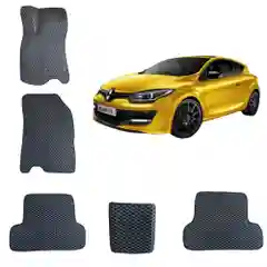 Автомобильные 3D-коврики EVA / ЕВА /ЭВА для Renault Megane 3 RS / Рено Меган 3 РС