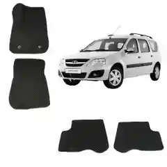 Автомобильные 3D-коврики EVA / ЕВА /ЭВА для Lada Largus / Лада Ларгус