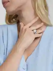 Белый кольцо "Наруто"