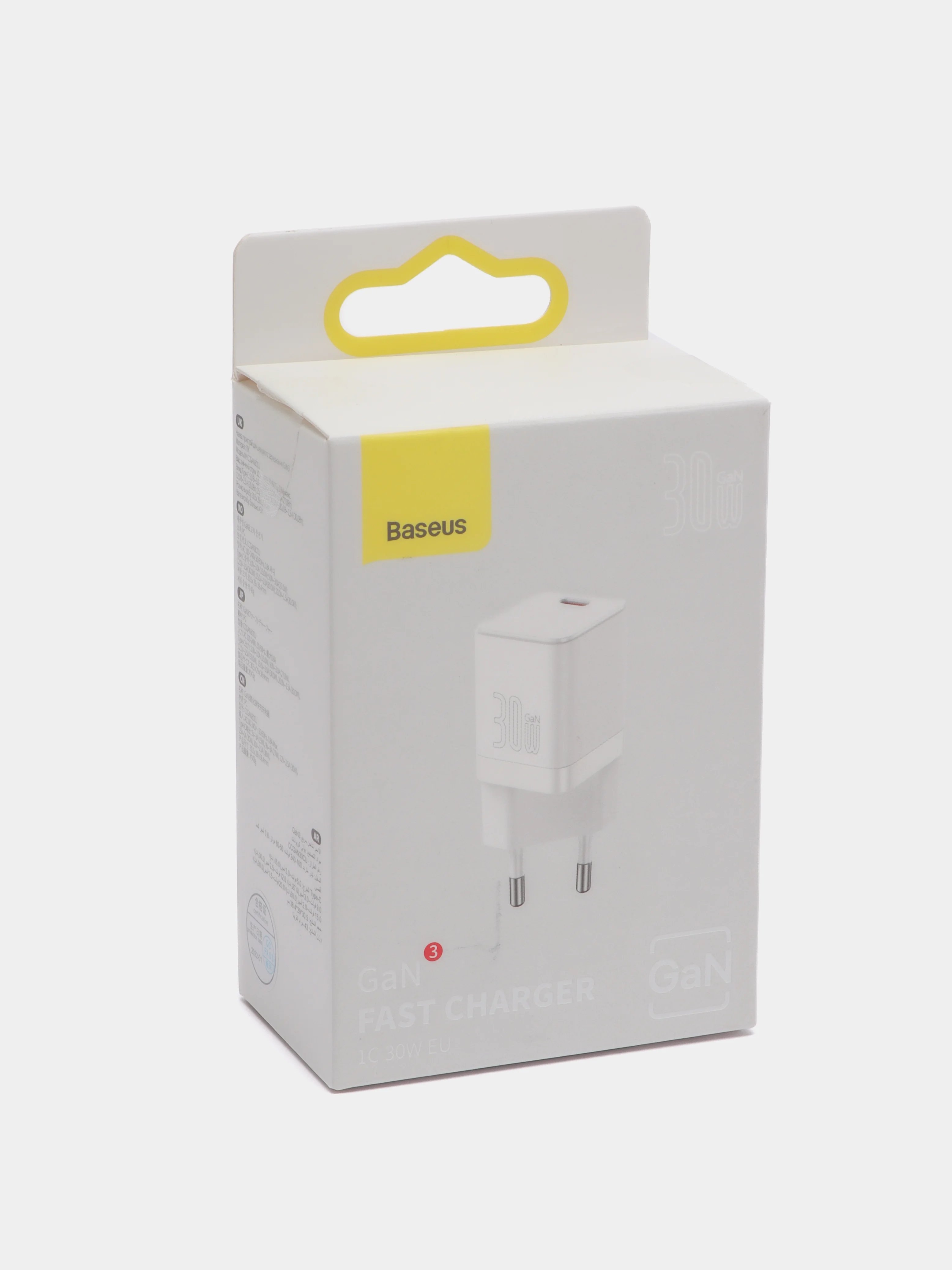 Сетевое зарядное устройство Baseus 30W Gan3, быстрая зарядка, CCGN010101 Apple/Андроид