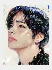 Желтый картина по номерам BTS Kpop