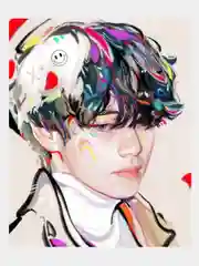 Вишнёвый картина по номерам BTS Kpop