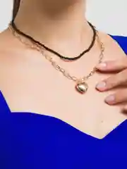 Цепочка из бисера, цепочка с подвеской, цепочка с кулоном, цепочка двойная