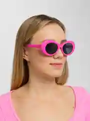 Фуксия женские очки, солнцезащитные, круглые