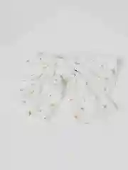 Белый бант на заколке