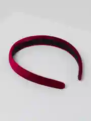 Вишнёвый ободок бархатный для волос