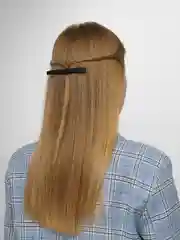 Черный женская заколка для волос, автомат, 1 штука
