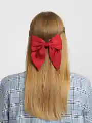 Красный бант для волос, на заколке, атласный, 20 цветов