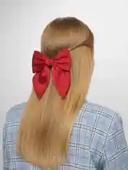 Красный бант для волос, на заколке, атласный, 20 цветов