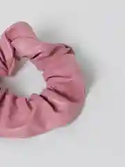 Розовый резинка для волос, из экокожи, 1 штука