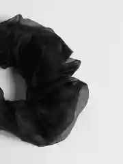 Черный резинка, шифон
