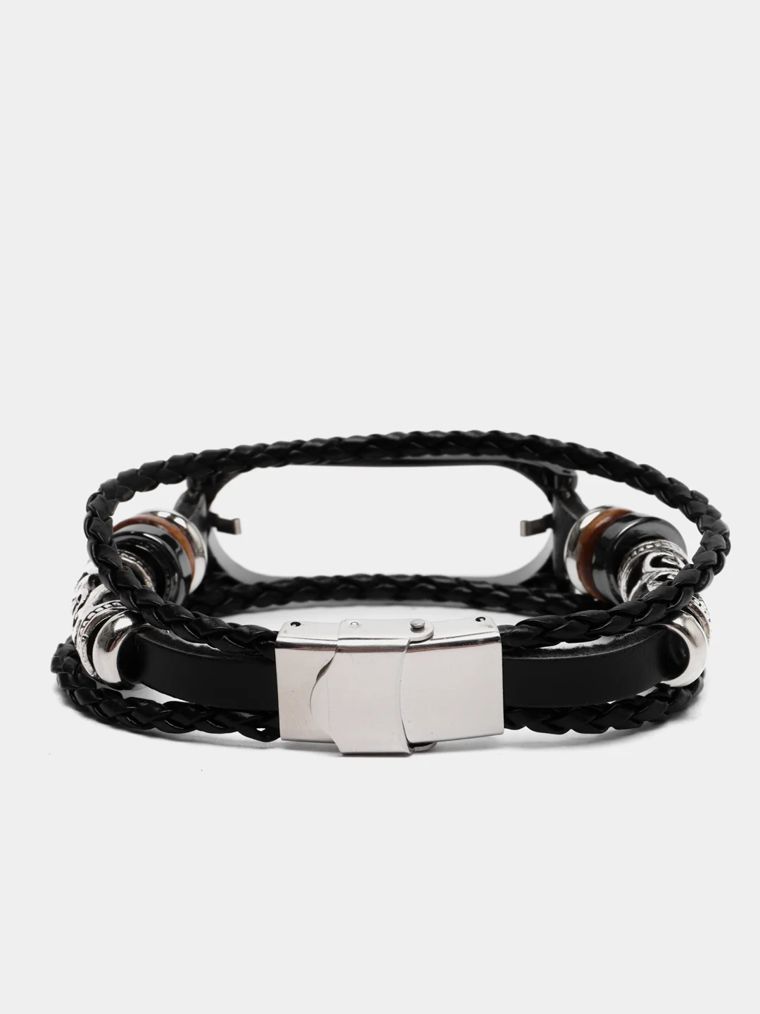 Черный ремешок-браслет для часов Mi Band