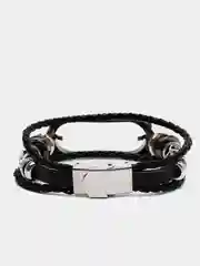 Черный ремешок-браслет для часов Mi Band