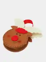 Коричневый новогодний мешочек / новогодняя сумка для подарков, новогодняя упаковка