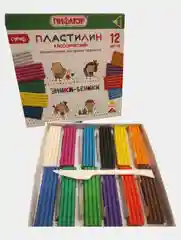 Пластилин классический Пифагор "Эники-Беники", 12 цветов