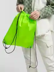 Зеленый мешок для обуви