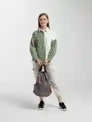Аметистовый рюкзак повседневный на затяжке