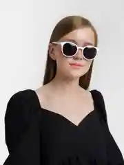 Белый солнцезащитные очки UV400, женские