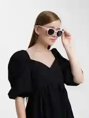 Белый солнцезащитные очки UV400, женские