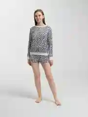 Белый пижама женская с шортами