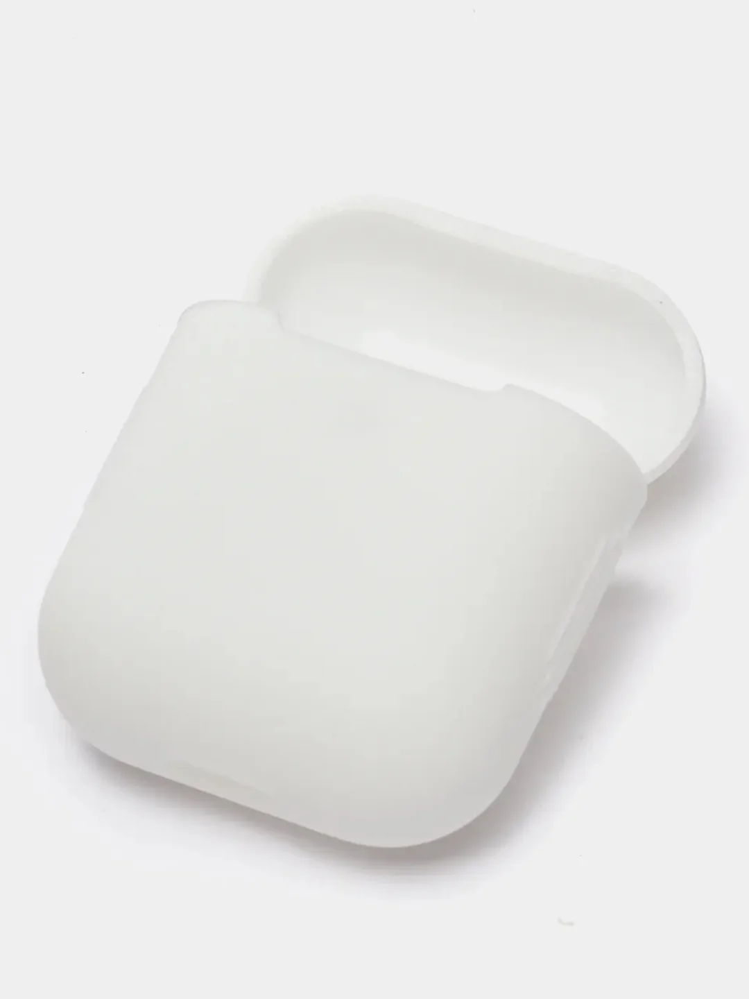 Белый чехол для Apple AirPods 1, AirPods 2 силиконовый