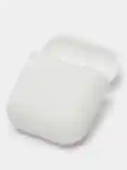 Белый чехол для Apple AirPods 1, AirPods 2 силиконовый