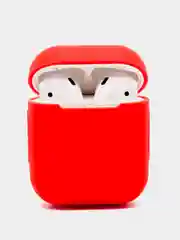 Красный чехол для Apple AirPods 1, AirPods 2 силиконовый
