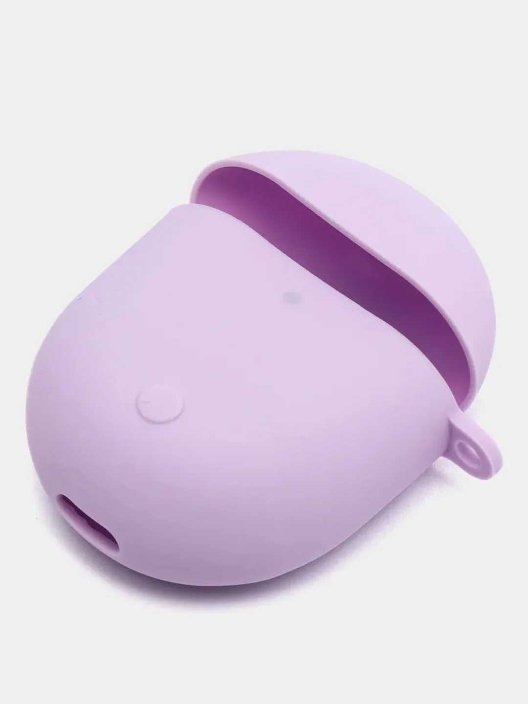 Фиолетовый чехол на Xiaomi Redmi Buds 3 Pro/AirDots 3 Pro для наушников КАРТОФАН силиконовый матовый