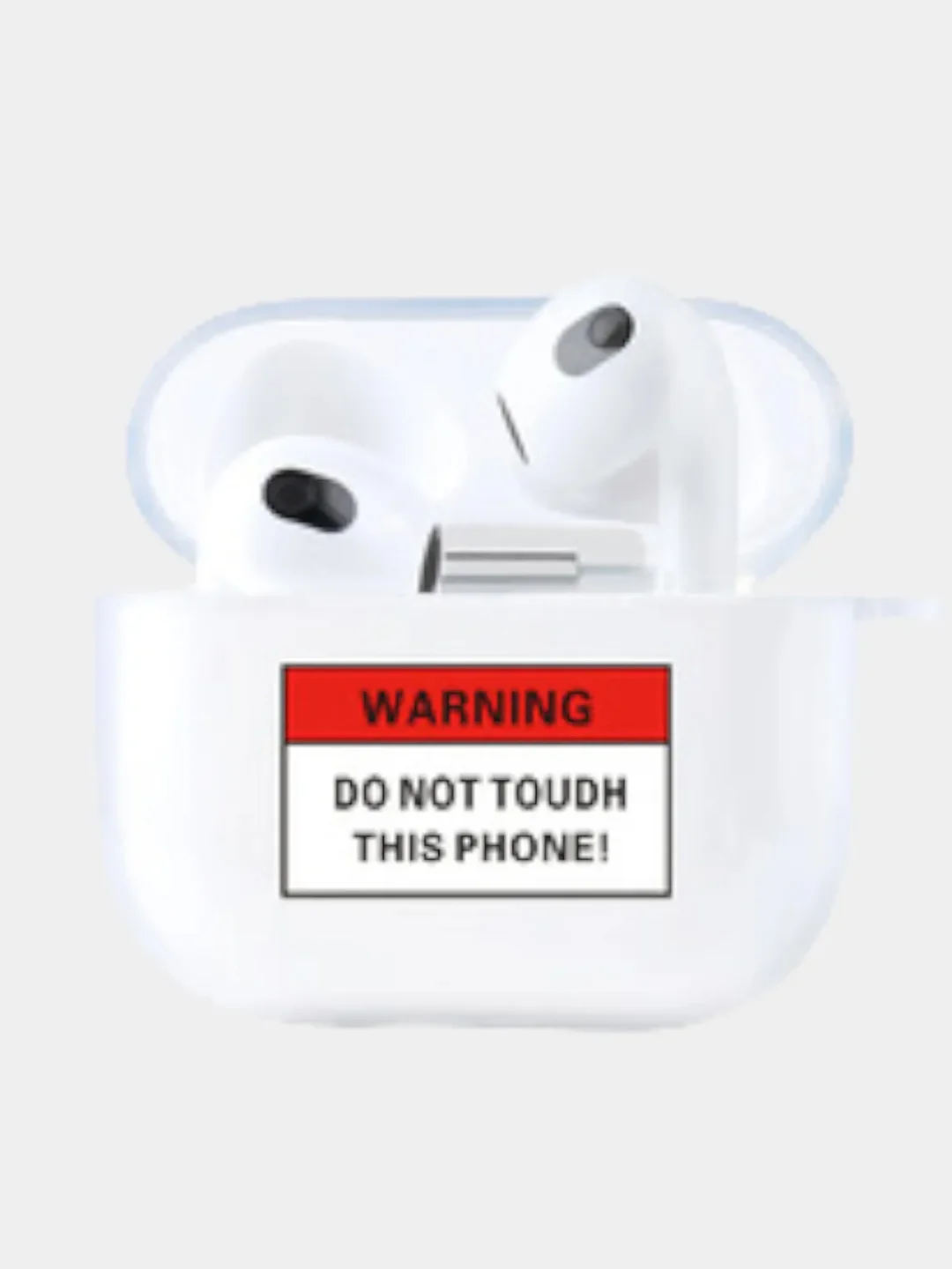 Бордовый чехол для наушников Apple AirPods 3 силиконовый прозрачный принт Nike / Найк