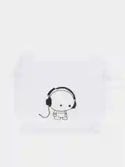 Бежевый чехол для наушников Apple AirPods 3 силиконовый прозрачный принт Nike / Найк