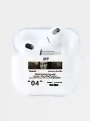 Прозрачный чехол для наушников Apple AirPods 3 силиконовый прозрачный принт Nike / Найк
