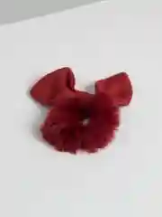 Красный резинка для волос из меха