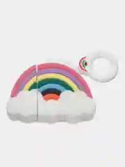 Коралловый чехол для беспроводных наушников AirPods 1/2, с карабином, силиконовый