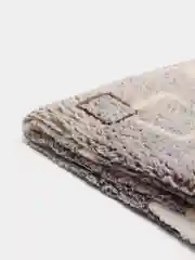 Бежевый меланж плед, бамбук, 180 х 200