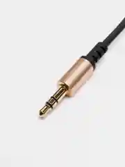Черный аудиокабель AUX 3.5 mm, 1 м, Hoco UPA02