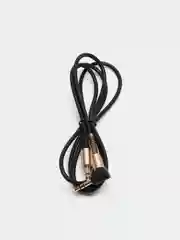 Черный аудиокабель AUX 3.5 mm, 1 м, Hoco UPA02