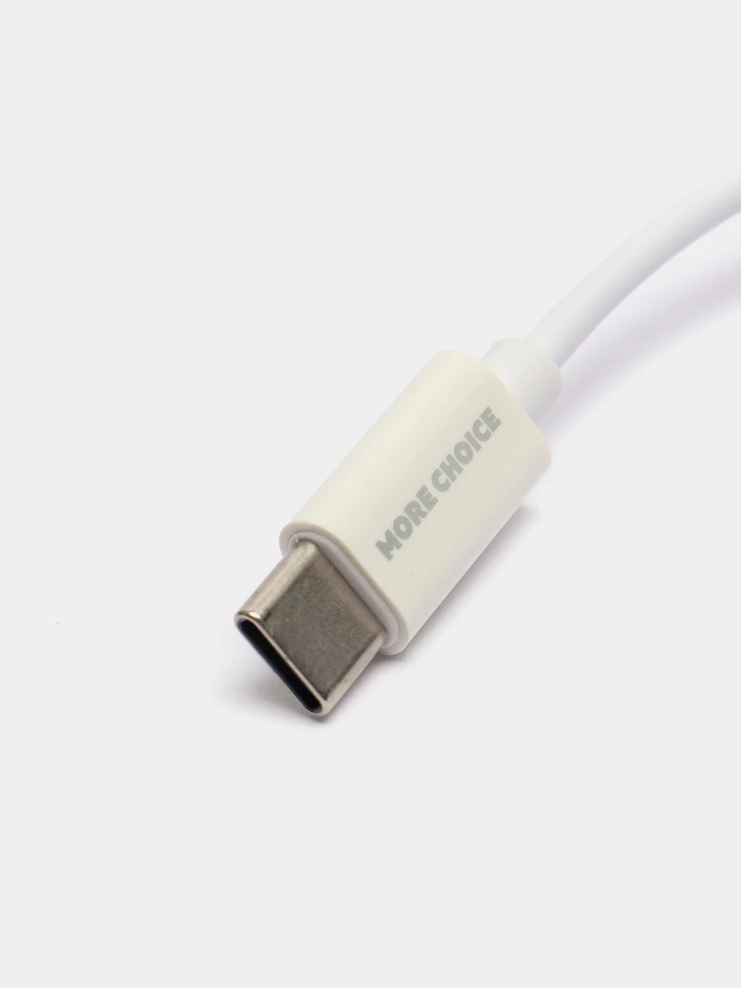 Белый кабель AUX More choice UK22a, Type-C, 3.5 мм, 1 м, для Android