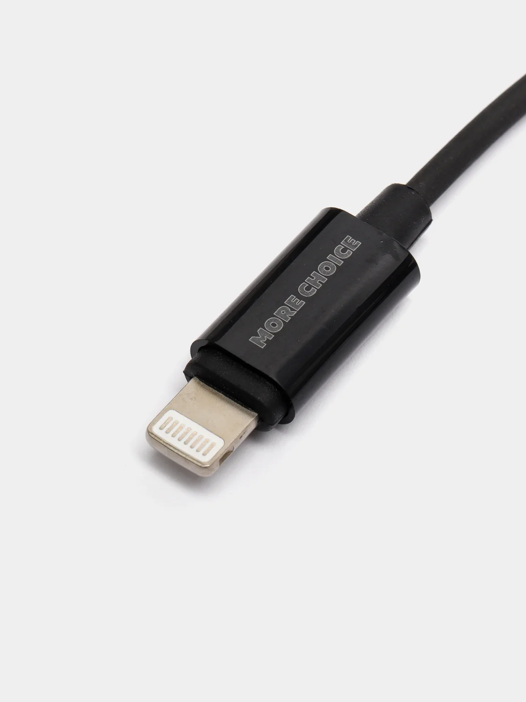 Черный аудиокабель AUX - iPhone Lightning 8-pin, 1 м, 2м More choice "UK22i",