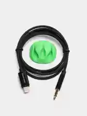 Черный аудиокабель AUX - iPhone Lightning 8-pin, 1 м, 2м More choice "UK22i",