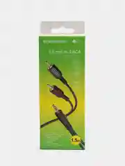 Аудиокабель Borofone BL11 AUX 3.5mm, 1.5 м , два разъёма RCA jack-тюльпаны
