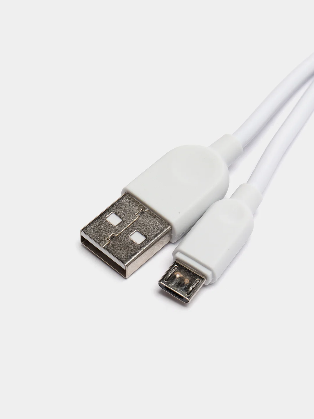 Белый сетевой блок питания Borofone BA52A, Lightning, Micro-USB, 2.1A