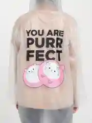 Дождевик-плащ You are purrfect, размер 42-46, 60 х 110 см, цвет белый