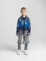 Черный дождевик детский унисекс 6 - 9 лет. Плащ дождевик влаго-ветрозащита. 100% ПВХ