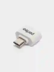 Белый адаптер USB OTG Perfeo, PF-VI-O003