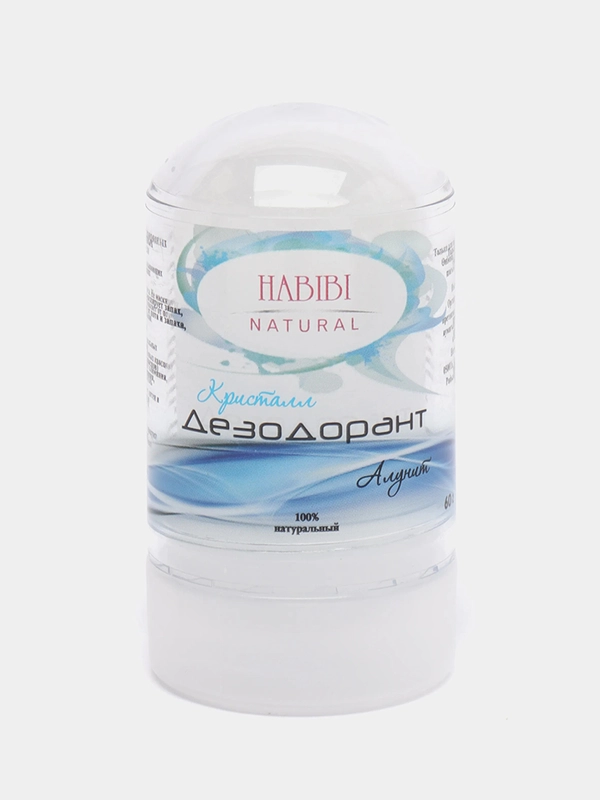 Натуральный дезодорант квасцовый камень Habibi / Кристалл алунит 60 гр